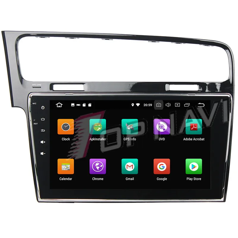 TOPNAVI Octa Core Android 9 0 Автомобильный мультимедийный плеер для VW Golf 7 2013 2015 Авторадио GPS