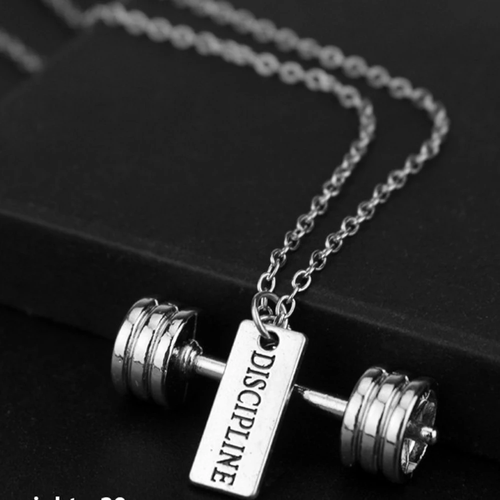 Разные стили спортивной веры строгое ожерелье для гантелей|pendant necklace|necklace