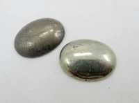 wholesale 1pcs natural pyrite gem stone bead cabochon pendant 3040mm gem stone cabochonring face
