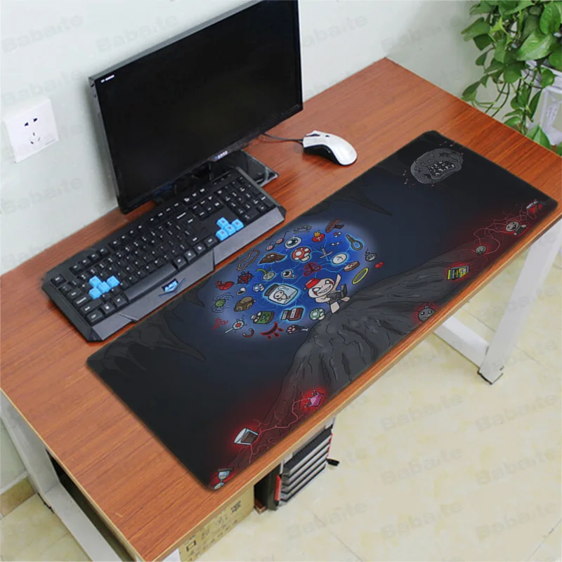 Lock Edge 30x80cm Babaite красивый аниме переплет Isaac силиконовый большой/маленький коврик для мыши игровой резиновый ПК компьютерный игровой коврик для мыши - Цвет: Lock Edge 30x80cm