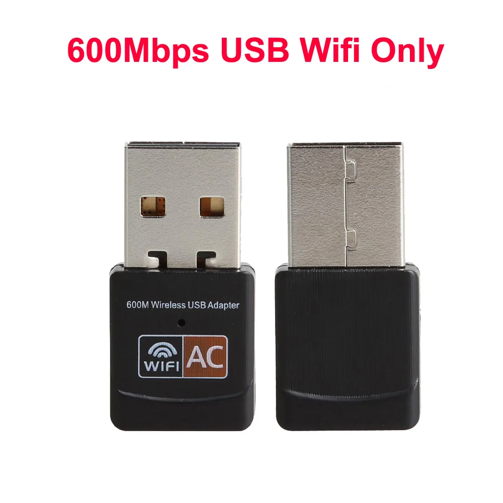 600 Мбит/с USB антенна Wifi ключ приемник двухдиапазонный 2,4 ГГц 5,8 ГГц USB wifi адаптер 802.11ac Wi-Fi для Windows 7 8 10 Mac PC - Цвет: USB only