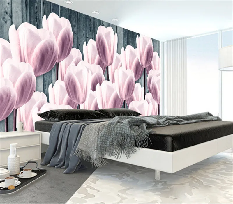 Flower Wall Mural Custom 3 d Modern Wallpaper Desktop Hd Murals Family Decor 3d for Bedroom Home Ideas | Обустройство дома