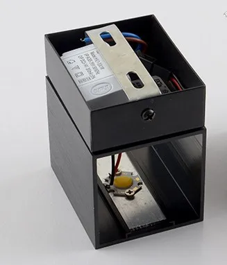 3 Вт светодиодные Настенные светильники поверхностный монтаж кубический