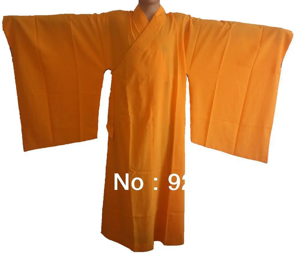 Унисекс Высококачественная буддистская униформа дзен шаолинь монахи abbot халат