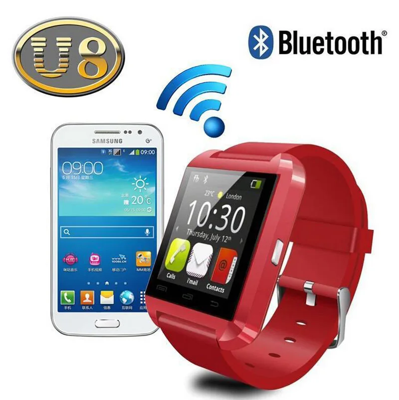 Bluetooth Smart часы U80 для iPhone IOS Android смартфон Носите носимого устройства Smartwatch PK U8 GT08 DZ09
