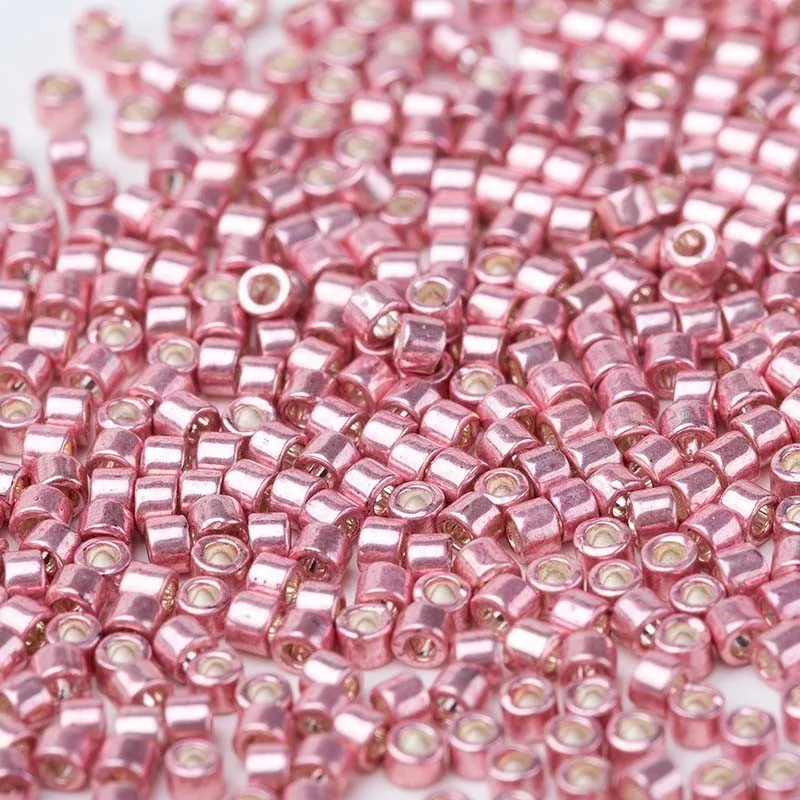 

Taidian Miyuki 11/0 Delica Glass Seedbeads Round DB434 Rose Gold Galvanized Native Bling Retro Style 3/5grams/lot 1.6x1.3mm