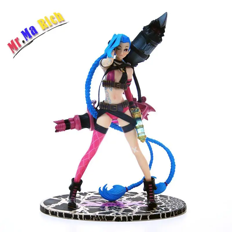 Jinx экшн фигурки игры аниме The Loose Cannon Standing Ver. Фигурку 1/6 масштаб окрашенная фигурка