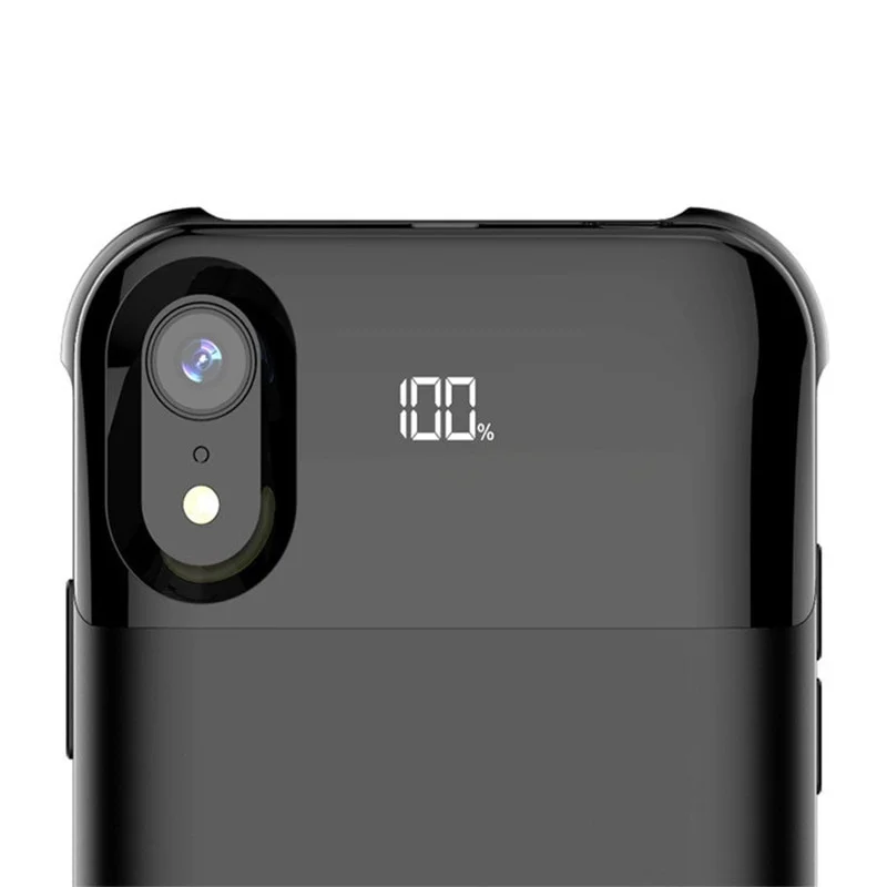 Для Iphone XS Max Power Case интеллектуальный цифровой дисплей беспроводной 5500 мАч быстрая