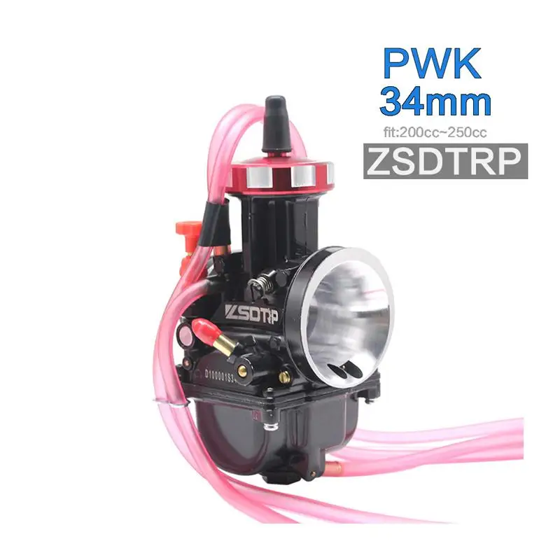 34mm ZSDTRP black ZS гоночный мотоцикл универсальный PWK 33 34 35 36 38 40 42 мм PWK AIR ATTAQUANT Pour KEIHI CARBURATEUR POUR TRX250R CR250 - Цвет: 34mm ZSDTRP black