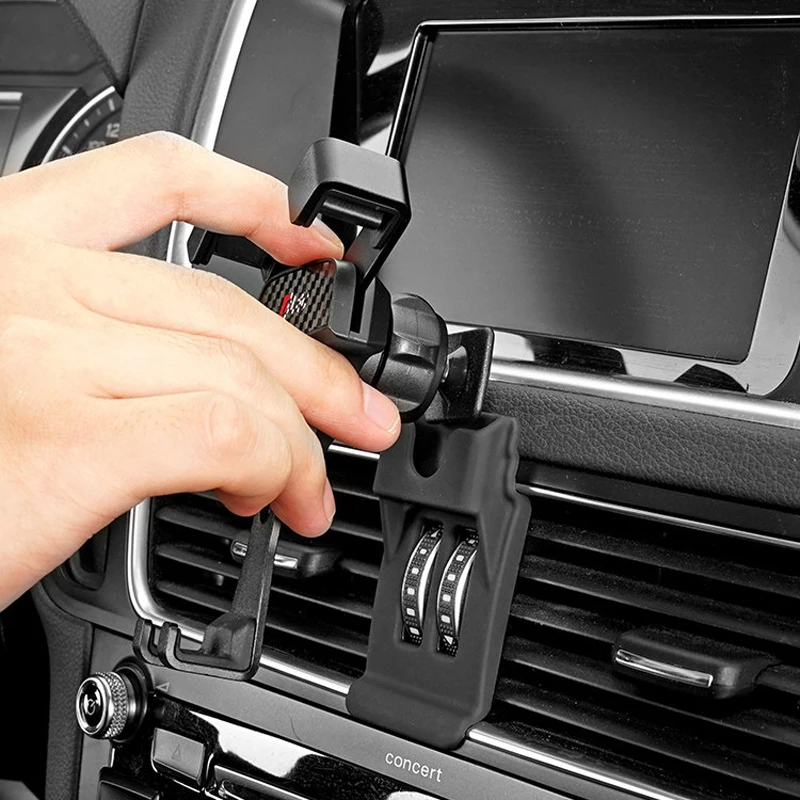 Для Audi Q5 8R 2008 2009 2010 2011 2012- автомобильное Вентиляционное крепление регулируемый держатель для телефона мобильный телефон стабильная Колыбель