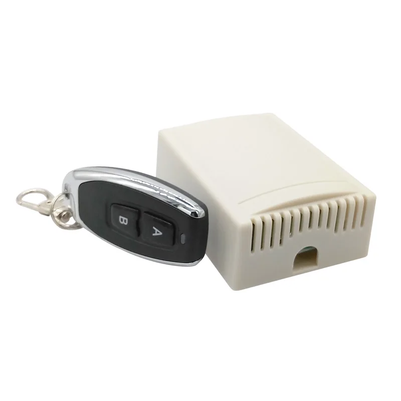 

433Mhz wireless remote universal relay receiver module 2 way control 2NO+2NC RF control switch transmitter DC12V AC220V