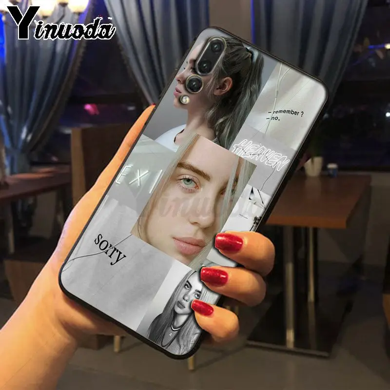 Yinuoda Billie Eilish мягкие Аксессуары для телефонов Чехол Huawei P20pro mate10lite p9 p10plus honor 8x 7A nova3i