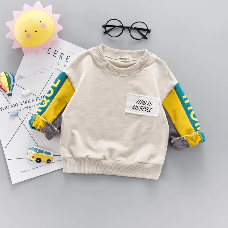 Новая весенняя детская одежда в Корейском стиле Брендовая с алфавитом Детский