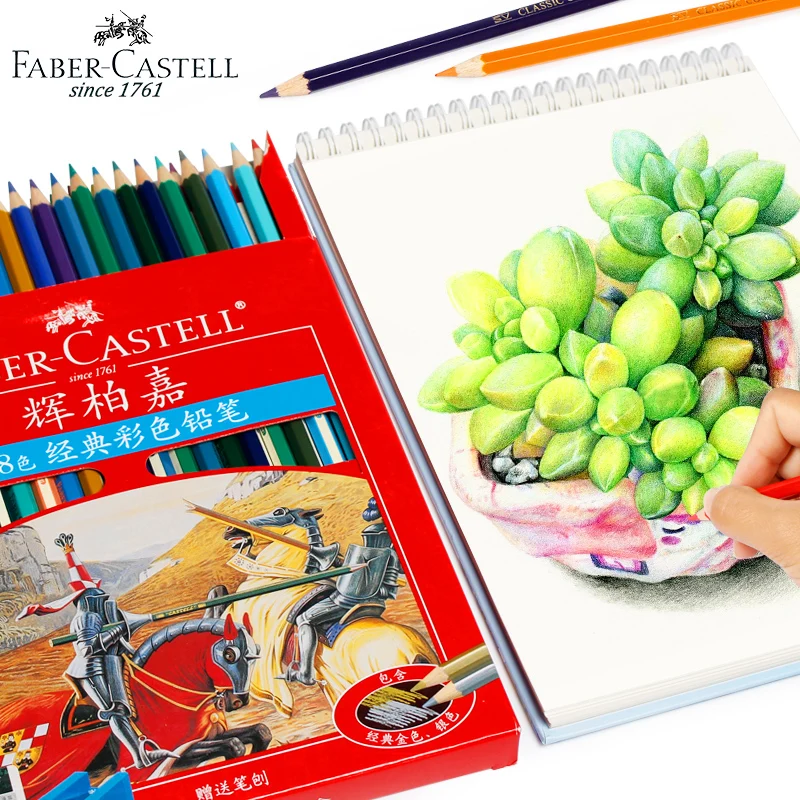 Faber Castell 12/24/36/60 цветов художественный школьник окрашенные кисти принадлежности