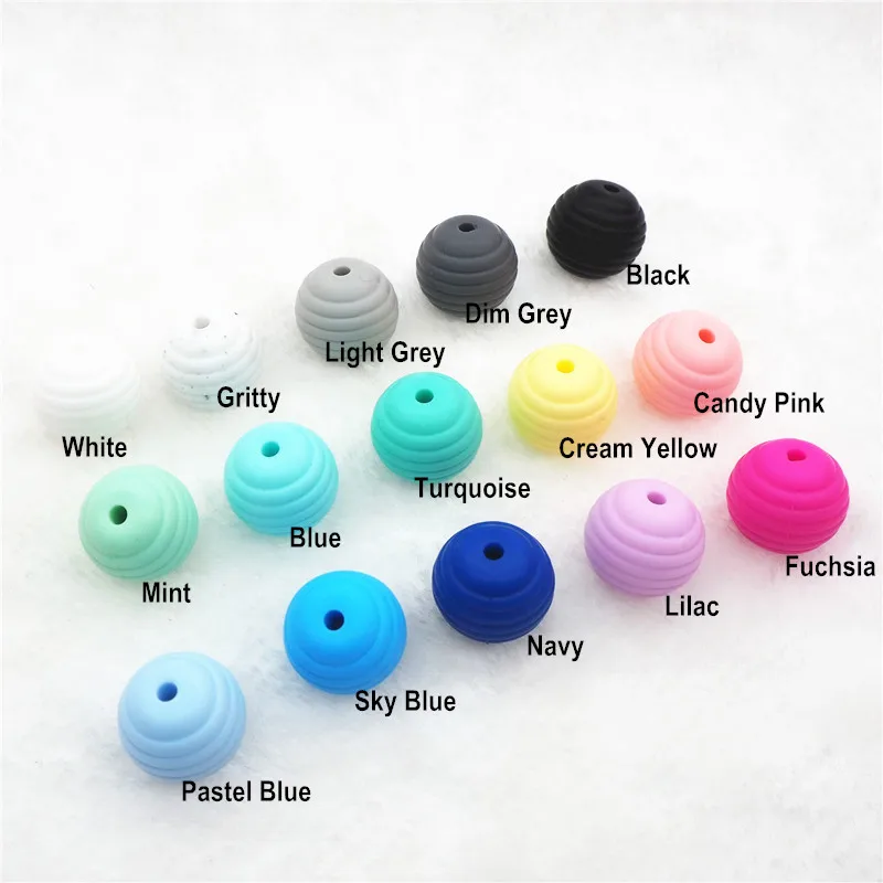 Choose Mix Chenkai 20 шт без БФА, силиконовый спиральный Прорезыватель для зубов DIY Детские пустышки Прорезыватель для зубов Монтессори сенсорные ювелирные изделия, делая игрушечный бисер - Цвет: Choose Mix