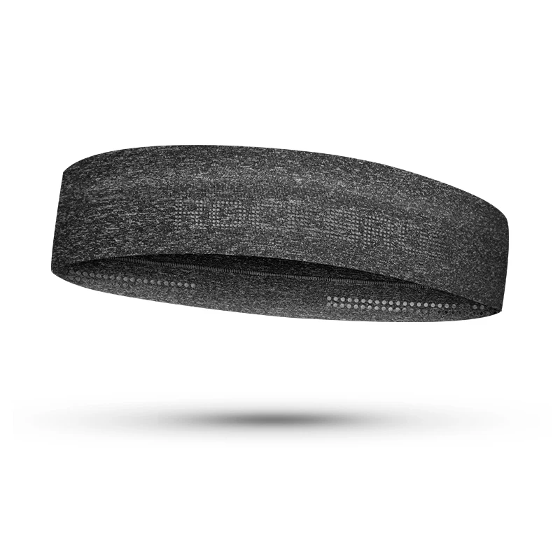 Gray ROCKBROS спортивный Напульсник для бега, велоспорта, спортзала, Верховная повязка на голову для мужчин, фитнеса, йоги, баскетбола, Нескользящая дышащая спортивная повязка для женщин - Цвет: Gray