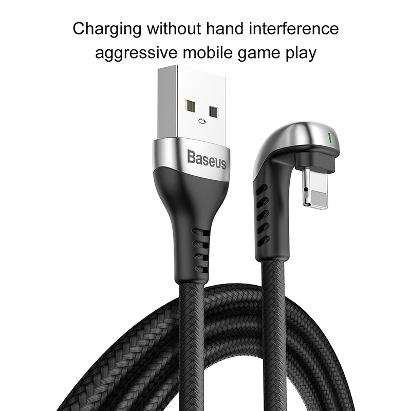 Baseus 2.4A USB кабель для iPhone XR 11 Pro Max USB кабель для зарядки светодиодный usb-кабель для быстрой зарядки для iPhone 8 7 Plus нейлоновый провод для передачи данных