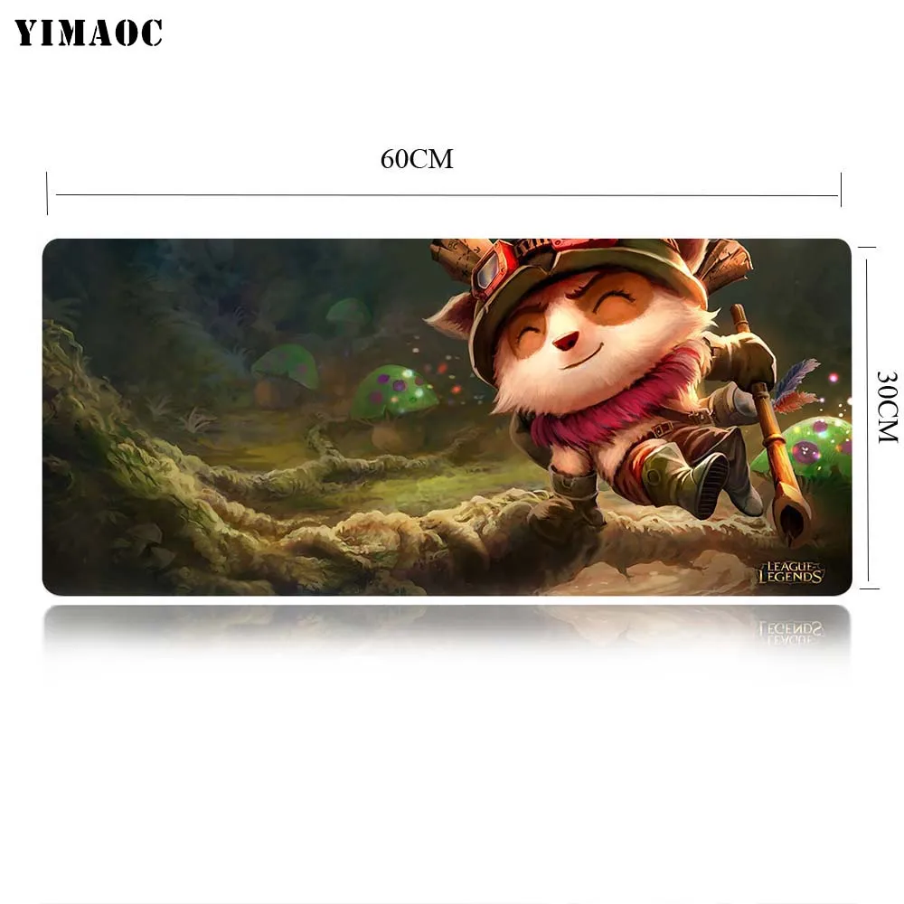MP1 30x60cm YIMAOC League Of Legends Teemo коврик для Мыши Компьютерный коврик для мыши Противоскользящий коврик для игровой мыши из натурального каучука 30x60 см - Цвет: MP1 30x60cm