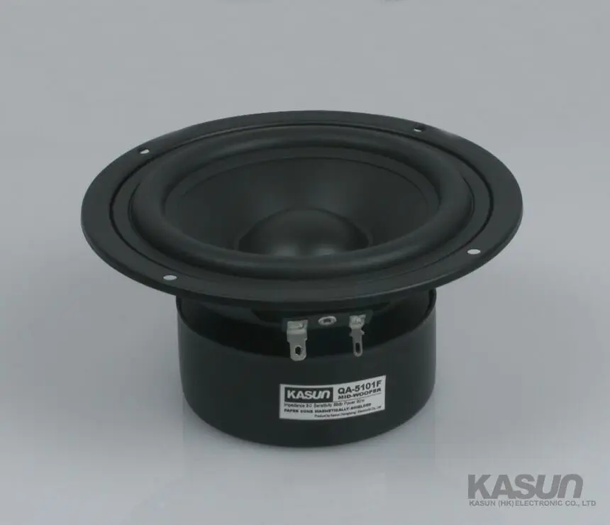 1 шт. Hi-Fi СЧ низкочастотный громкоговоритель QA-5101F 5 дюймов Средний бас динамик 90 Вт 8 Ом для усилителя НЧ динамик
