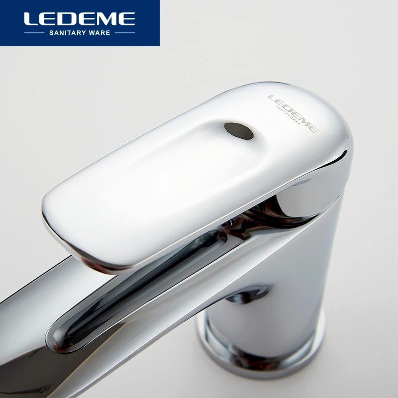 LEDEME Смеситель для умывальника латунь Цвет: хром L1048|basin faucet|waterfall faucetbathroom faucet |
