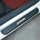 Виниловая наклейка из углеродного волокна, защитная Накладка на порог автомобиля для Mitsubishi ASX, автомобильные аксессуары