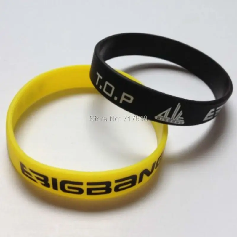 300 шт Топ браслет BigBang силиконовые браслеты Бесплатная доставка FEDEX|silicone bracelet|bracelet