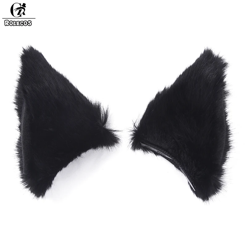 Женские заколки для волос ROLECOS разноцветные в виде кошачьих ушей Хэллоуина милые