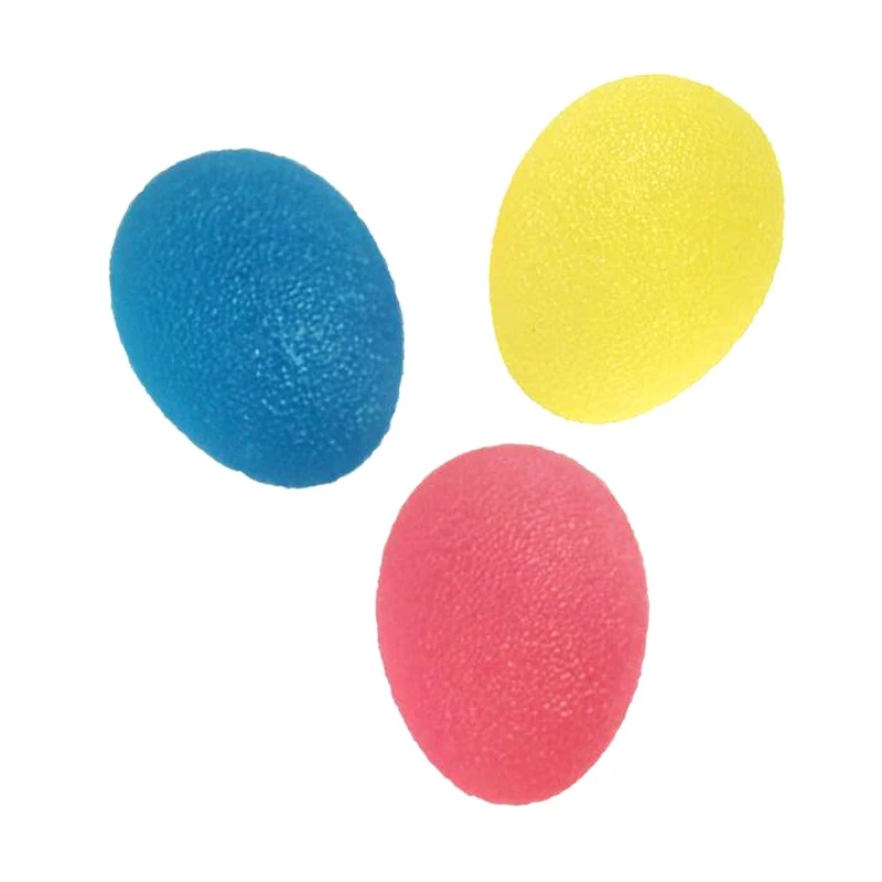 Фитнес ручной зажимной эспандер силиконовый яйцо рукоятка массаж мощность мяч