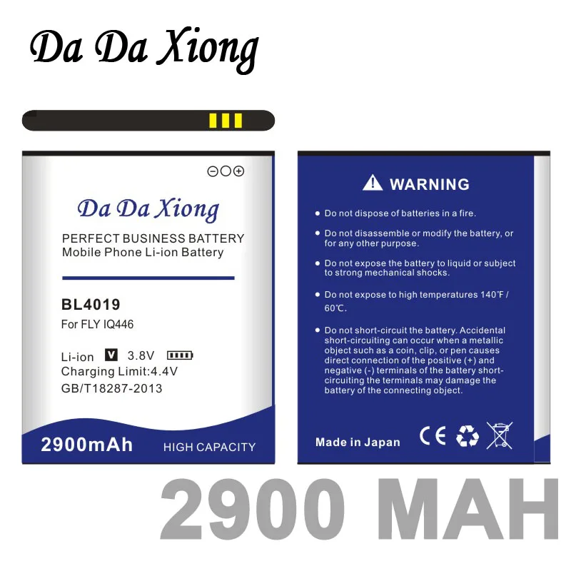 Литий ионный аккумулятор Da Xiong 2900 мАч BL4019 для Телефона FLY IQ446|battery for|battery for flyphone battery