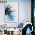 Синий абстрактный шикарный холст, Художественная печать, Постер, домашний Декор, живопись и каллиграфия, настенные картины для гостиной, Настенный декор