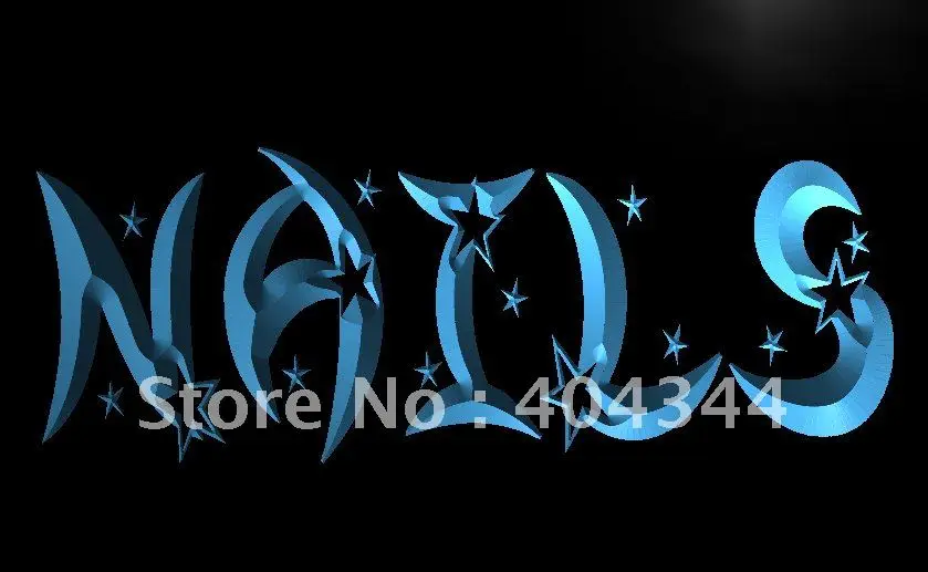 

LB596- Nails Star Decor Beauty Salon NR LED Neon Light Sign home decor crafts