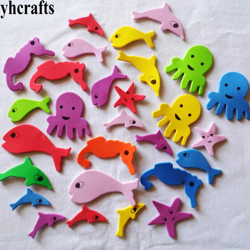 30PCS 3-6.5cm 1 упаковка/Партия. Красочные наклейки из вспененного материала в виде машины. Украшения детской комнаты, Обучающие Игрушки для раннего развития, игрушки ручной работы для детей - Цвет: 30PCS 3-6.5cm