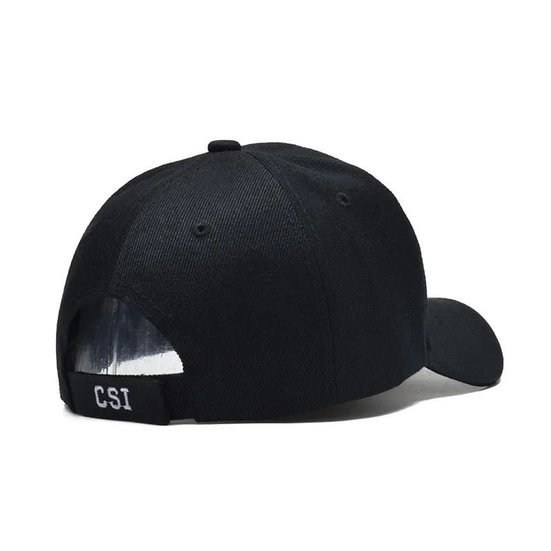 Унисекс Новая бейсболка 3D вышивка Csi письмо Gorras Para Hombre Bone Snapback Мужская кепка