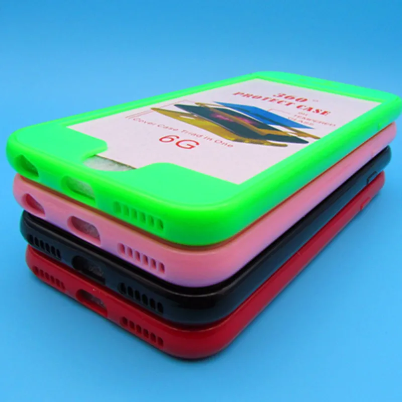 New products For Apple iPhone6 6S 6Plus chassis 360 body cover PC TPU phone kit for iphone7 7Plus protective two-in-one |