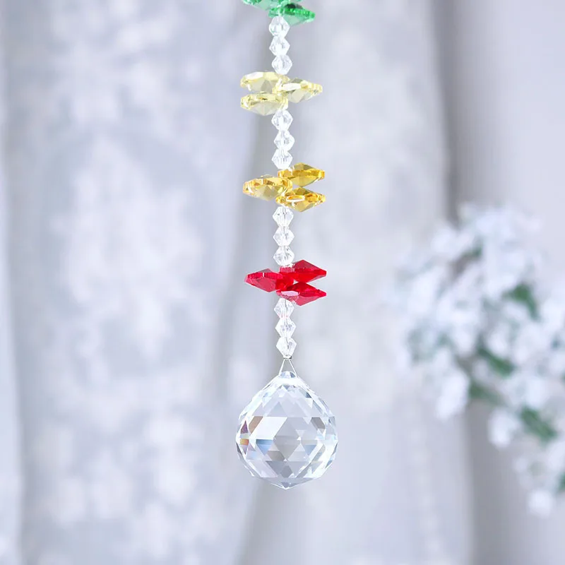 H &amp D Suncatcher Кристалл чакра фантазия бусины висит Радуга производитель 30 мм