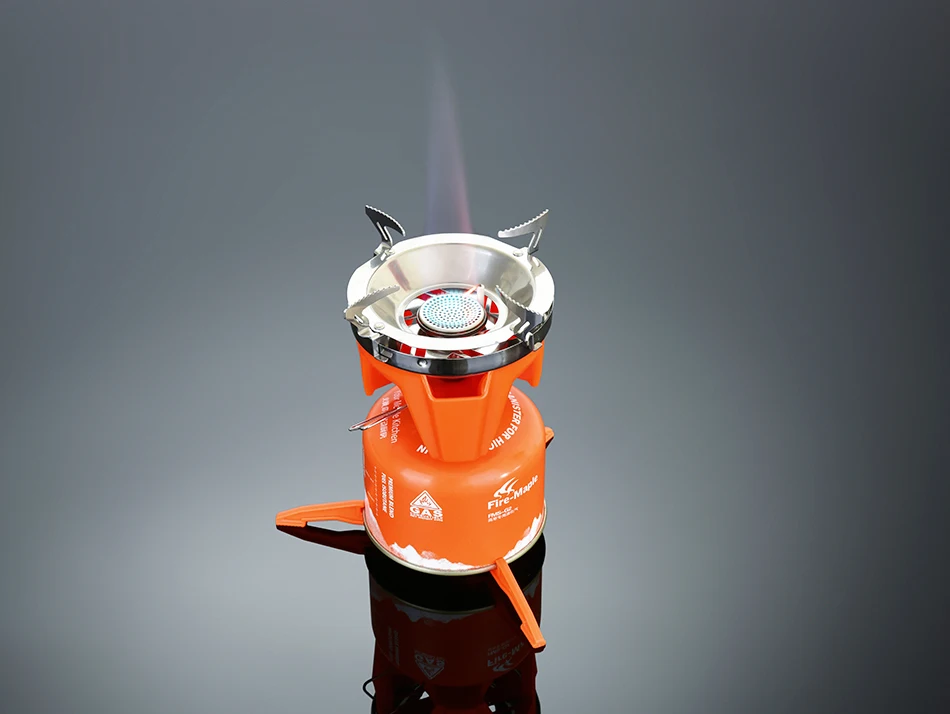 Огонь Клен Открытый Личная система приготовления пищи Пешие прогулки Кемпинг оборудование духовка портативный газовая плита горелка горшок для пикника 0.8L FMS-X3 X2