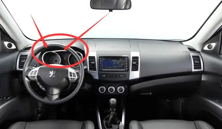 dashmats автомобиль-Средства для укладки волос приборной панели крышки для peugeot 4007 2007 2008 2009 2010 2011 2012 - Название цвета: Черный