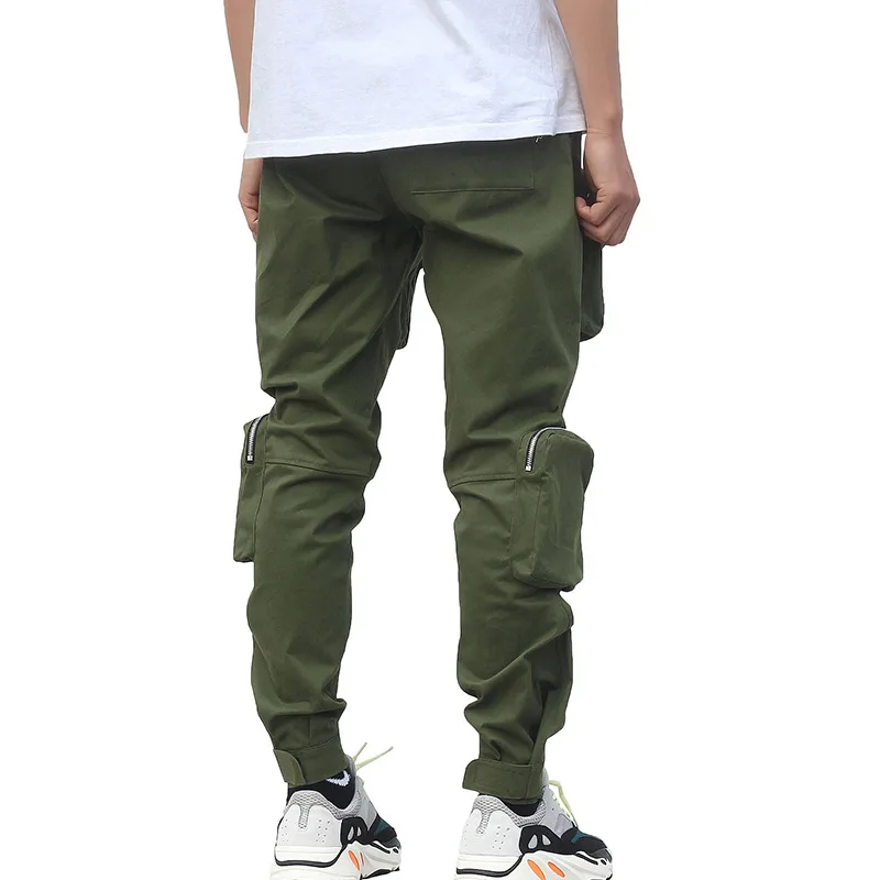Брюки карго мужские повседневные комбинезон с несколькими карманами хлопковые