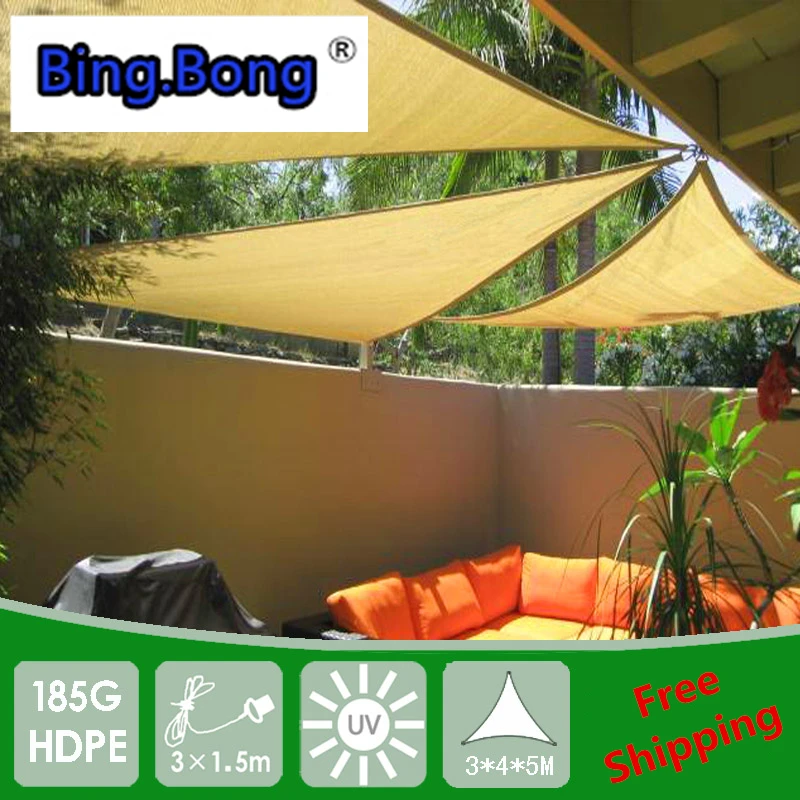 Уличная Солнцезащитная сетка HDPE тент беседка треугольники анти УФ