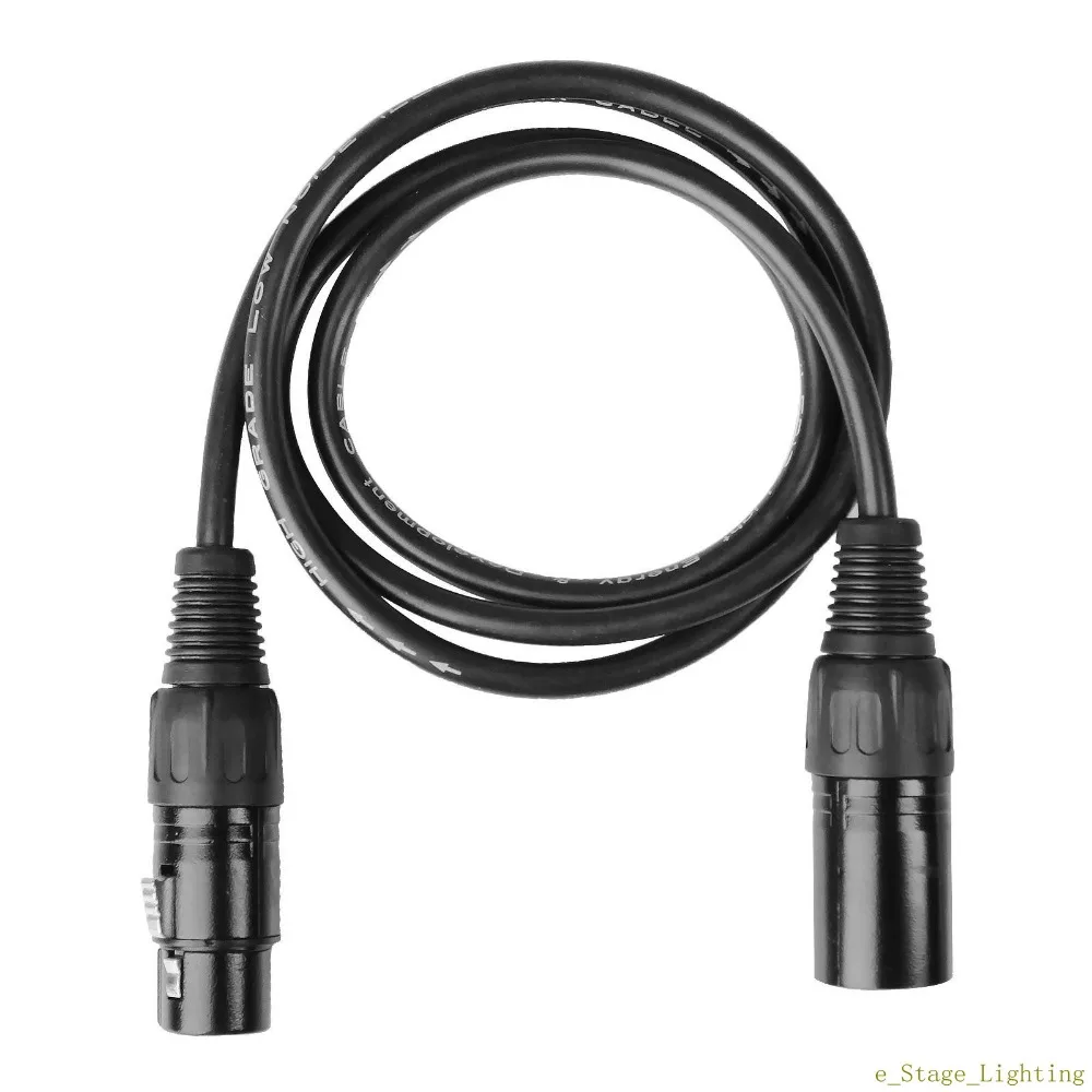 3-контактный 1 м 3 фута DMX кабель DJ сценисветильник световой XLR штекер-гнездо | Лампы