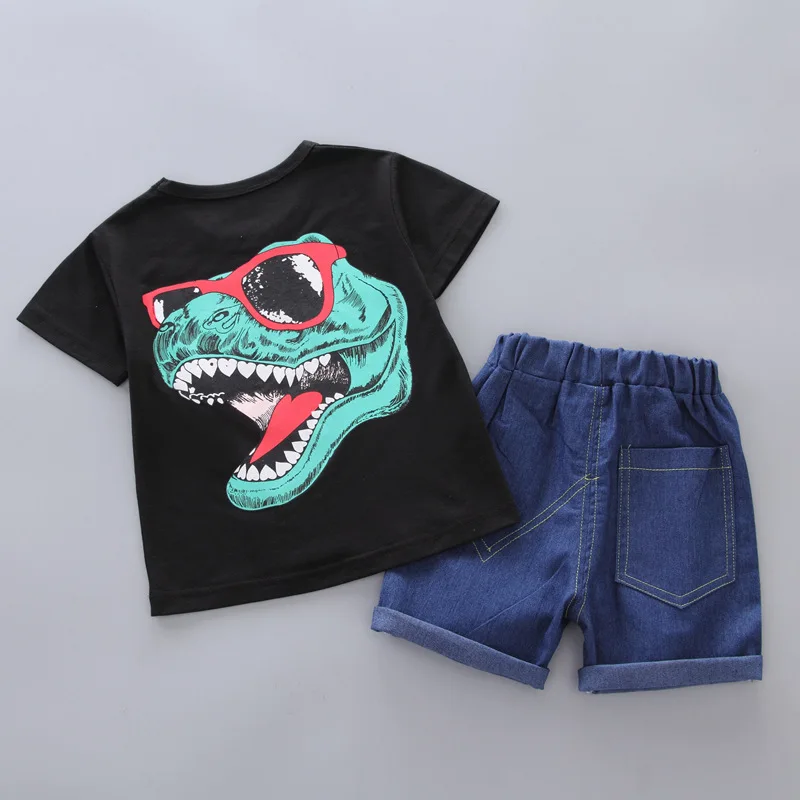 Одежда для маленьких мальчиков 2019 летняя Корейская Новинка хлопковая Футболка с