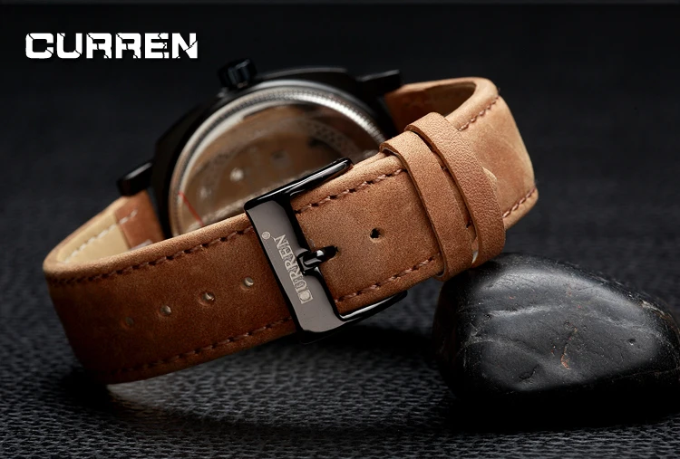 Curren Роскошные брендовые кварцевые часы повседневные модные кожаные reloj masculino
