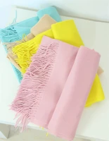 new fashion 100%cashmere women scarfs shawl pashmina long tassel 70x200cm bright fruits colors