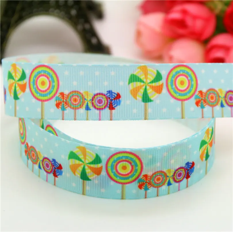 DUWES 7/8 ''Капкейк с бесплатной доставкой принтом&quot павлиньи перья &quotgrosgrain лента
