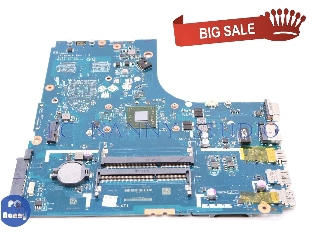 PCNANNY ZAWBB LA B291P 5B20G36755 для lenovo Ideapad N50 45 B50 материнская плата ноутбука