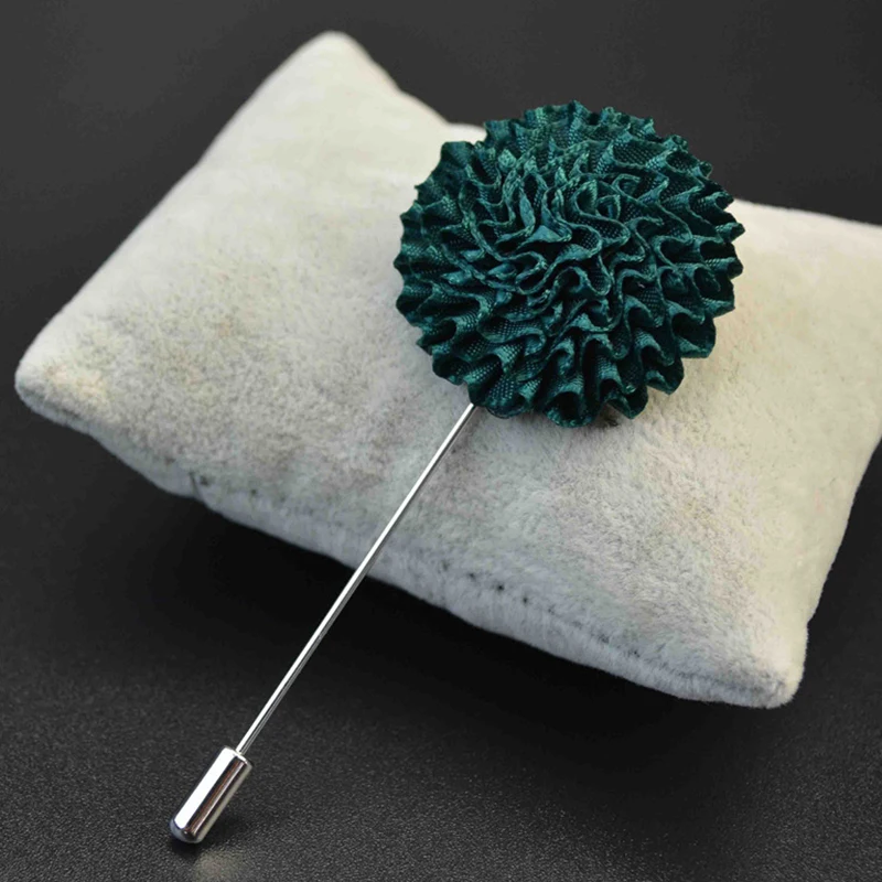 Мужская многослойная брошка Mdiger разноцветная тканевая ручной работы с