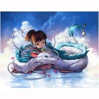 full square drill diy diamond anime spirited away painting canvas embroidery sale cross stitch wall sticker picture home decor