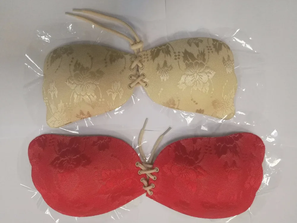 Wonder Beauty Strapless Bra Invisible Drawstring Fly Bra Push Up Sticky Bra Silicone Lace BH Soutien Gorge Backless Invisible