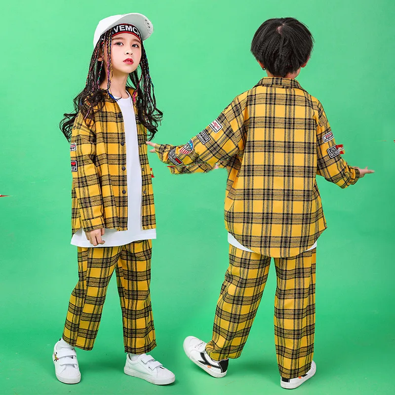 Детский костюм для выступлений в стиле хип-хоп уличная танцевальная одежда