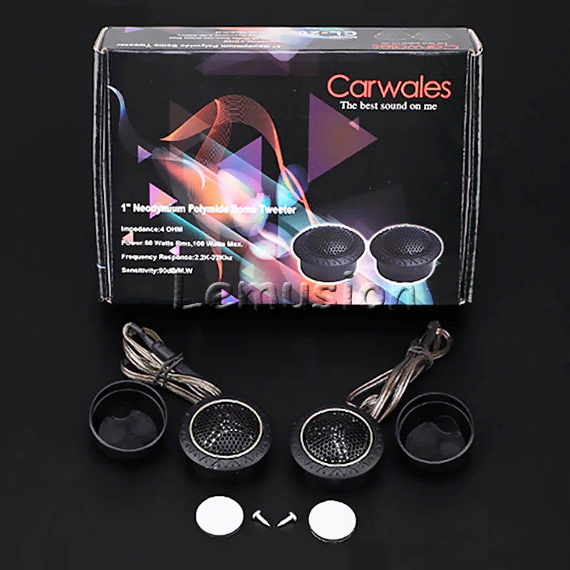 Авто Стайлинг 1 пара автомобильный аудио Динамик с фокусным расстоянием 25 мм